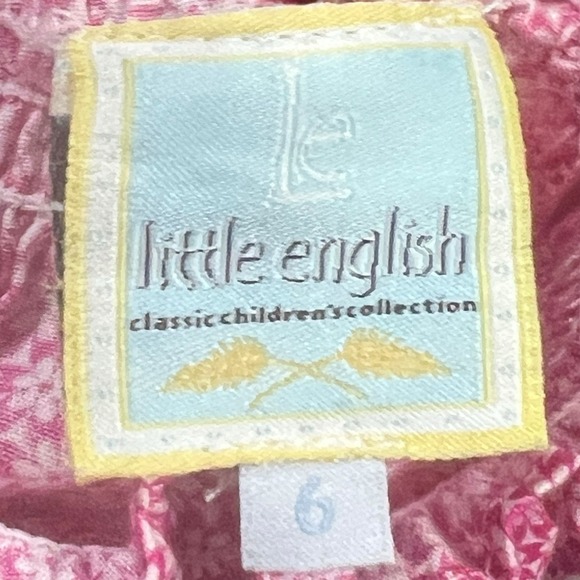 Little English Girls One Piece Romper Size 6 Pink White  Boutique - Picture 3 of 6